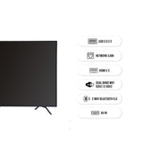 Salora 164 cm (65 inches) QLED 4K Ultra HD Smart Google TV, SLV-3655 QGTV (Black)