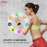 Salora uWear Javelin 2.01” (5.1 cm) HD Curved IPS Display, Bluetooth Calling, 200+ Watch Faces,100+ Sports Modes, Water Resistant Smart watch, SSW-004