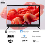 Salora 80 cm (32 inches) HD Ready Smart LED TV with in-built Sound Bar SLV-4324 SW (Black)