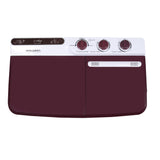 Salora 7.0 Kg Semi-Automatic Top Loading Washing Machine (SWMS7003, Burgundy )