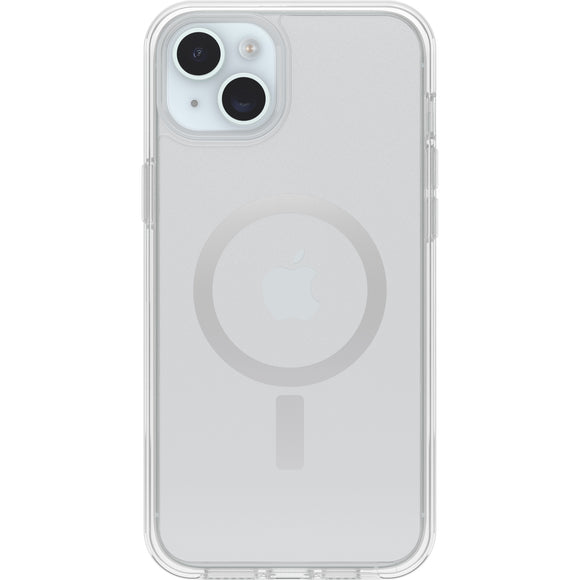 OtterBox Symmetry Clear for MagSafe Case for iPhone 15 Plus/iPhone 14 Plus, Shockproof, Drop Proof, Protective Thin Case, 3X Tested to Military Standard, Clear