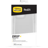 OtterBox React Series Case for iPhone 15 Pro Max , Shockproof, Drop Proof, 3X Tested to Military Standard, Clear