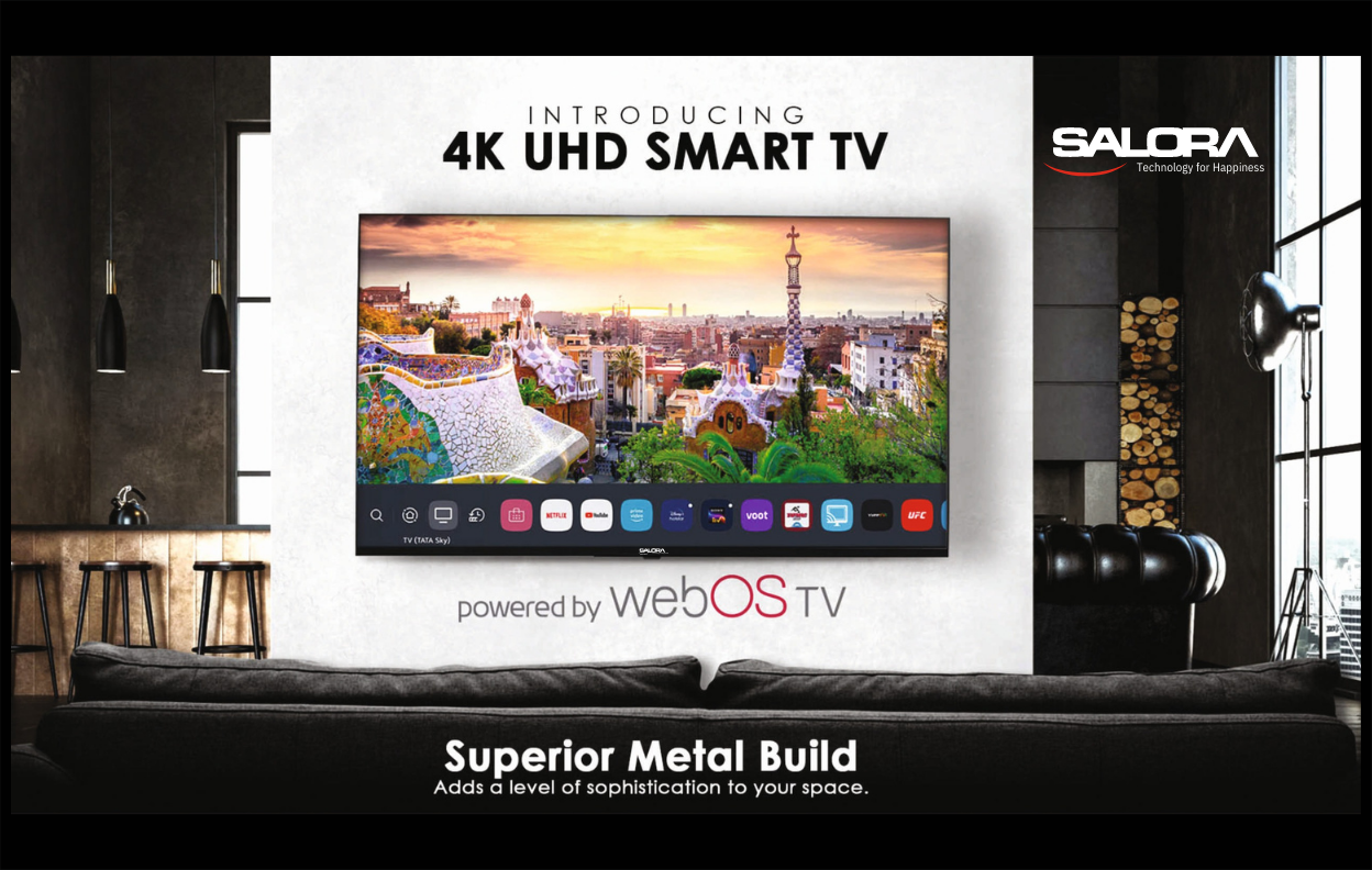 Salora 140cm (55 inch) 4K UHD LED TV (SLV–3553SUW) with webOS