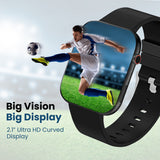 Salora uWear SSW-003 Smartwatch with 2.1" Display, Heart & SpO2 Monitoring, 11 Sports Modes, 5 Days Battery