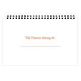 Chambers of Ink PS1 Desk Planner (9.3 * 5.5 inches) Size, Undated 52 Tear Off Sheets, Orange