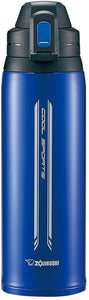 Zojirushi Stainless Steel Cool Flask - Sports Type (1.03L Capacity) Blue Black SD-EC10-BB