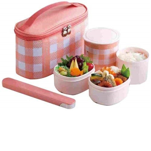 Zojirushi Stainless Vacuum Insulated Lunch Box, 950ml, Enamel Pink (SZ-GD-02-PM)