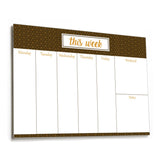 Chambers of Ink Weekly Undated Desk Planner Notepad, A4 Size (Brown)