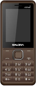 Salora Vishaal Brown (Dual sim) with OTG Support, Wireless FM & 2700 mAh Battery