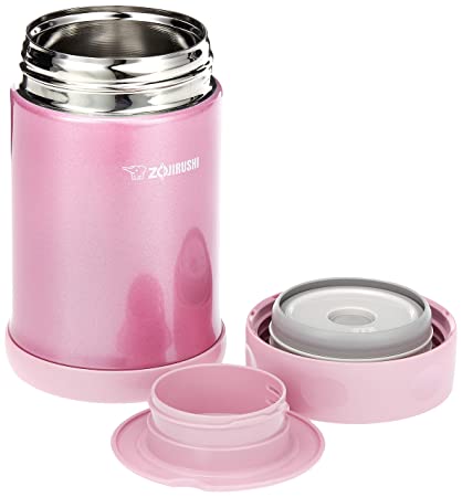 Zojirushi Stainless Steel Vacuum Insulated Food Jar, 500ml, Shiny Pink (SW-EAE-50-PS)