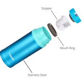 Zojirushi Stainless Steel Vacuum Insulated Bottle, 0.48L, Marine Blue (SM-XB48-AM)