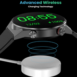 Salora uWear SSW-002 Smartwatch with 1.5” Round Display, Multiple Watch Faces, Heart & SpO2 Monitoring, 21 Sports Modes, Sleep Monitor, Waterproof & 5 Days Battery