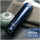Zojirushi Stainless Steel Travel Mug with Tea Leaf Filter, 0.46L, Deep Blue (SM-JTE46-AD)