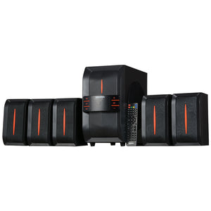 Salora SHA-7511UFB 5.1 Multimedia Speaker System Black Orange